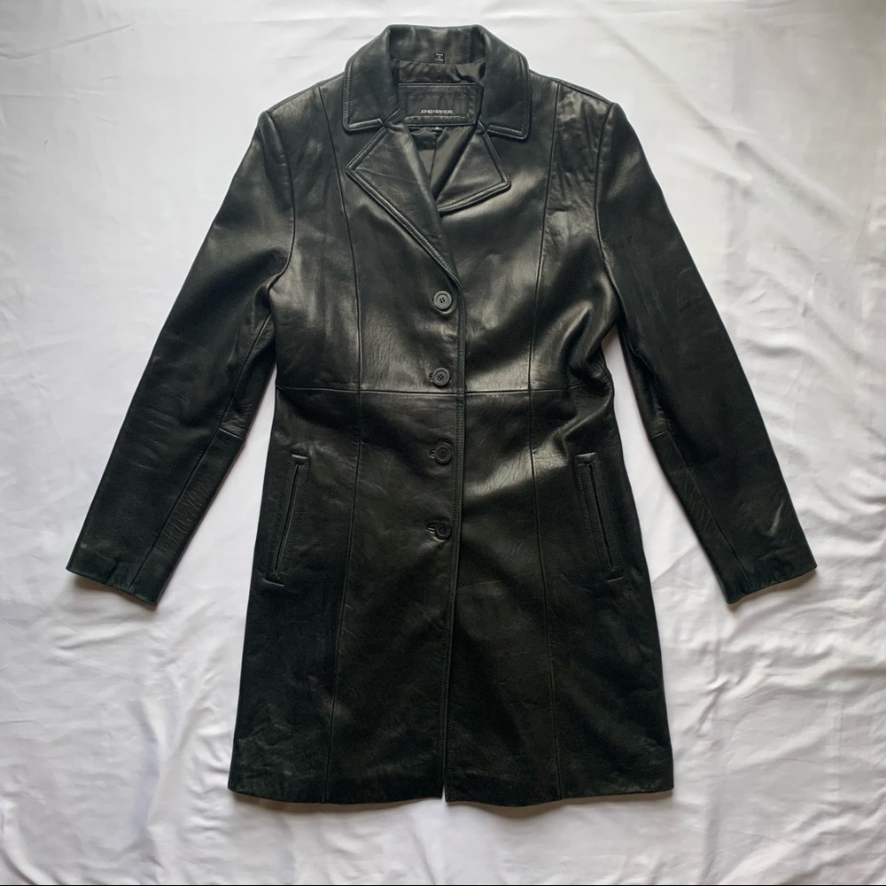 Jones New York Black Leather Jacket